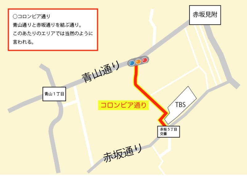 コロンビア通り