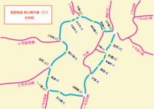首都高速_都心環状線(C1)_全体図