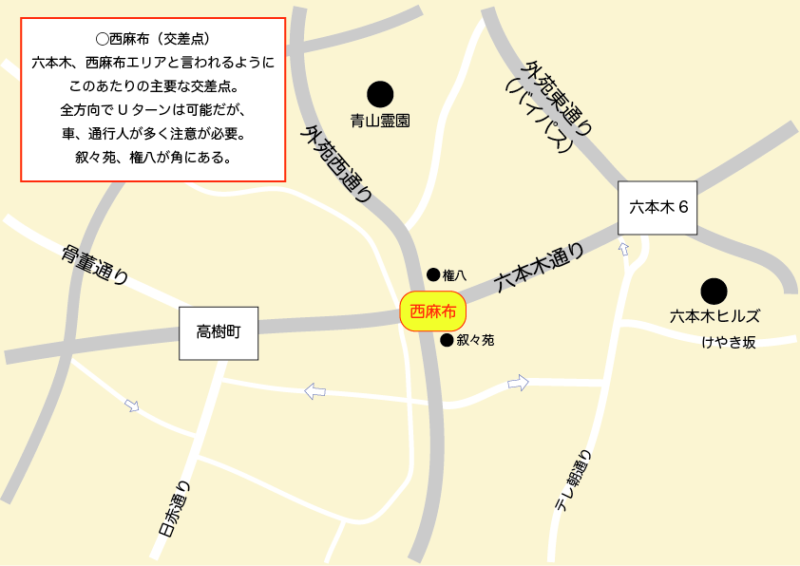 西麻布(交差点)